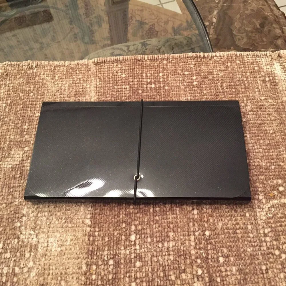 Black Poly Expandable Folder with Elastic Closure (10.5